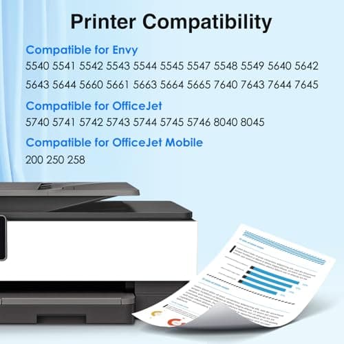 Starink Remanufactured 62XL Ink Cartridge Combo Pack Replacement for Ink 62 Ink Cartridges Black and Color Fit with Envy 7640 7645 5660 5540 5640 7644 OfficeJet 5740 5741 8040 200 250 258 Printer, 2P - Thumbnail 2