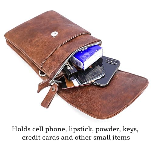 HiChiclife Crossbody Bags for Women, Mini Cell Phone Purses Shoulder Bag - Thumbnail 3