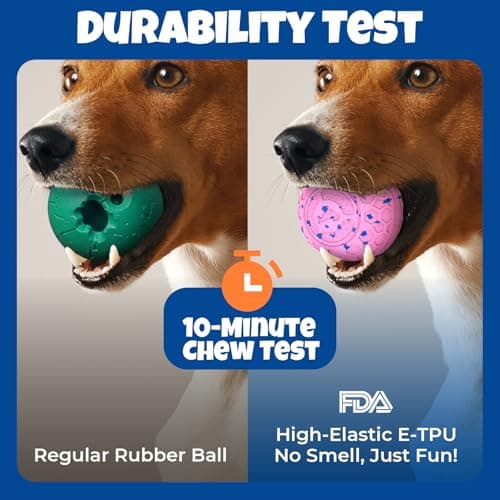 Interactive Dog Toys Dog Ball: Moving Dog Ball for Large Dogs - Automatic Moving, Bouncing, and Rotating, E-TPU Material, IP65 Waterproof Rating, Active Rolling Ball for Medium and Large Dogs - Pink - Thumbnail 5