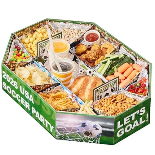 Soccer Party Decorations, Snack Platter Centerpiece for Birthday Game Day - Image 1