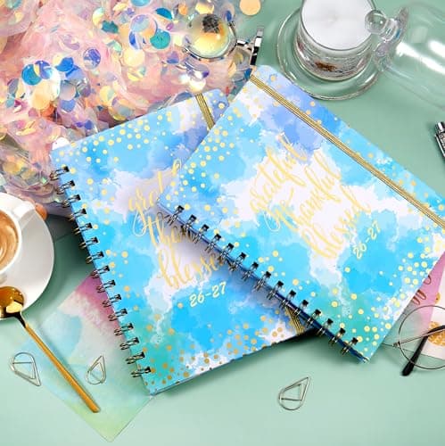 2026-2027 Planner - Weekly & Monthly Planner 2026-2027 with Tabs, July 2026 - June 2027, 6.3" x 8.4", Hardcover with Back Pocket + Thick Paper + Twin-Wire Binding - Blue - Thumbnail 2