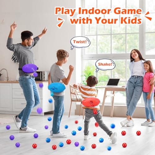 3 Pack Valentine's Shaking Swing Balls Set for Kids Adults, Outdoors Indoors Birthday Games Toy with 60 Balls, Carnival Bachelorette Party Games for Boys and Girls, Lawn Minute to Win It for Kid - Thumbnail 3