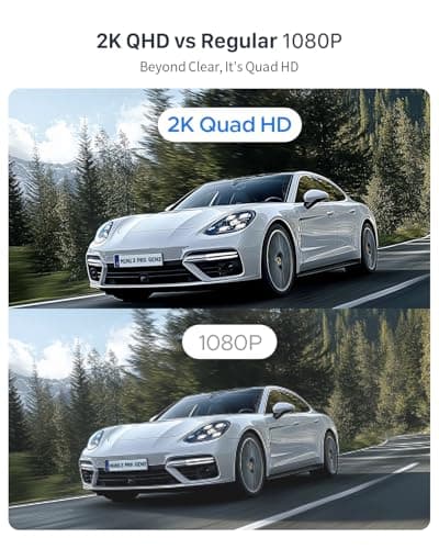 KAWA 2K Dash Cam for Cars with Voice Control - Stealth Display Tiny Dashcam Front Included 32GB Micro SD Card, Super Night Vision, 1296P QHD, G-Sensor, Built in WiFi & App Car Camera - Thumbnail 6
