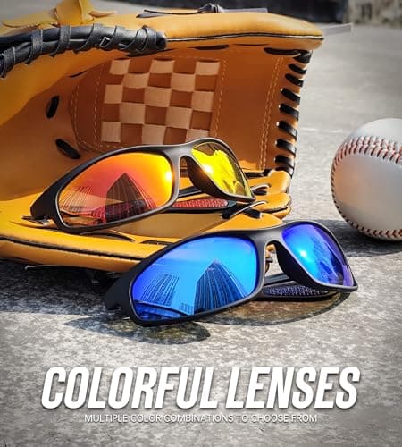 KALIYADI Mens-Sunglasses Polarized Sunglasses-Men Sports: Sport Sun Glasses for Running Cycling Fishing with UV Protection - Thumbnail 6