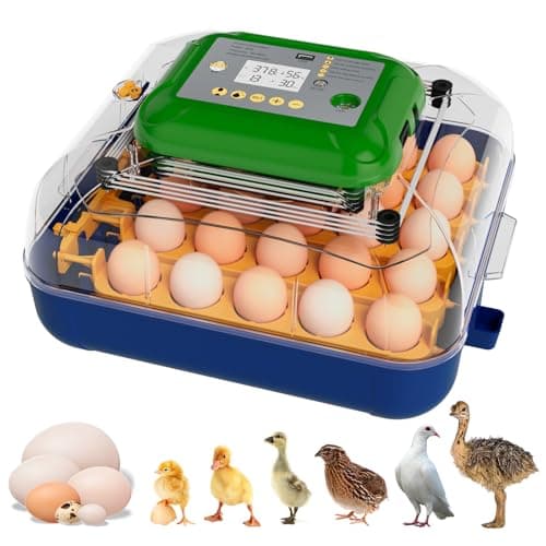 25 Egg Incubators for Hatching Eggs with Automatic Turner, Digital Temperature & Humidity Control, Built-in Egg Candler, External Water Refill, for Hatching Chicken, Duck,Goose, Home, School Use - Image 1