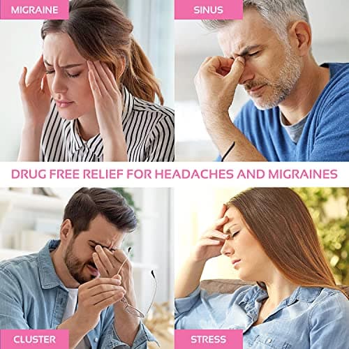 Migraine Relief Cap Ice Head Wrap Headache and Migraine Hat | Headache Relief with Hot/Cold Gel Head Ice Pack with Face and Eye Headache Mask Compress, Pink - Thumbnail 6