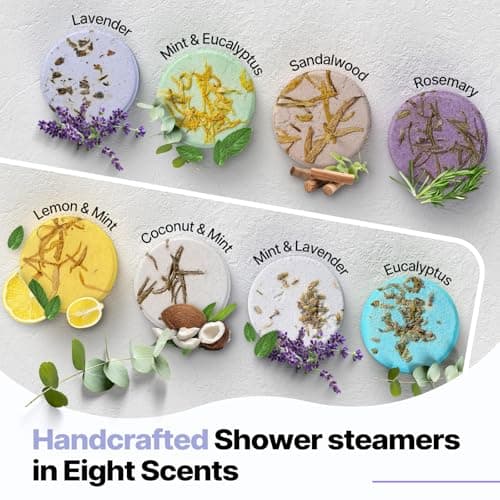 Shower Steamers Aromatherapy Birthday Gifts for Women - SWCANDY 8 Pcs Travel Essentials, Hotel Shower Spa Holidays Mom Wife Grandma Sister Her Self Care Relaxation with Natural Essential Oils Home - Thumbnail 2