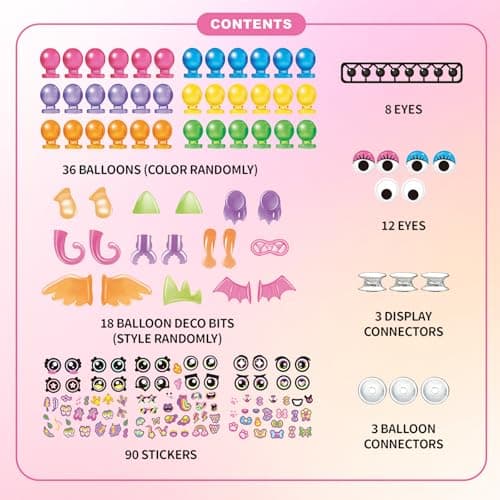 Kenvc DIY Craft Kits Toys Accessories, Balloon Toy Accessories, Arts & Crafts Toy for 3 4 5 6 7 8 9 10 11 12 Year Boys and Girls Birthday Gifts - Thumbnail 2