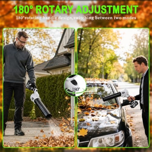 TNELTUEB Leaf Blower Cordless, 6 Speed Modes, Small Blowers for Lawn Care - Thumbnail 2