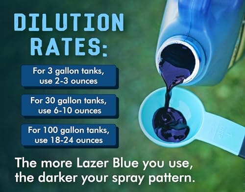 Liquid Harvest Lazer Blue - 32 Ounces - Concentrated Spray Pattern Indicator - Perfect Weed/ Fertilizer Marking Dye, Turf Mark and Blue Herbicide Marker - Thumbnail 6