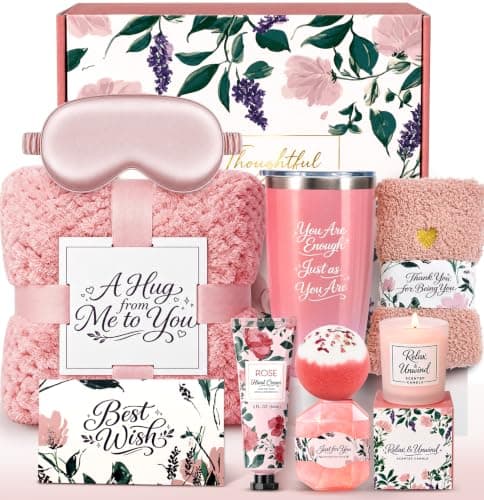 Birthday Gifts for Women Self Care Package, Thank You Gifts Get Well Soon Gift Basket for Women Thinking of You Gifts Set Sympathy Gift Inspirational Gift for Her Best Friend Mom Sister
