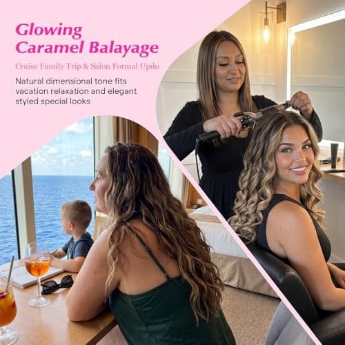 Ve Sunny Balayage Clip in Hair Extensions Real Human Hair, Medium Brown to Caramel Blonde, Ombre Remy Hair Extensions Clip ins for Women Thick Natural for Beginners 16 inch 120g 7pcs - Thumbnail 2