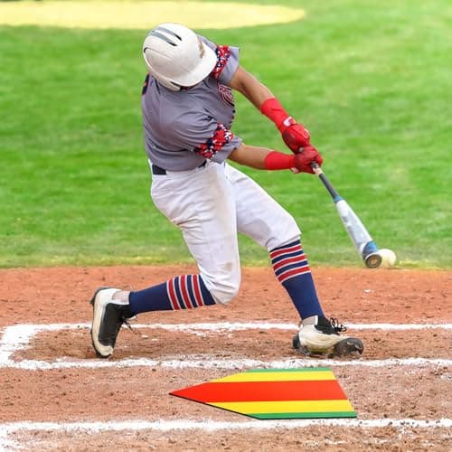 Rolitwils Baseball Home Plate Training Mat 16.93x16.93/28.35x16.93, Professional Home Plate Baseball & Softball Training | Multi-Zone Strike Practice Base | Portable Baseball Bases Equipment - Thumbnail 6