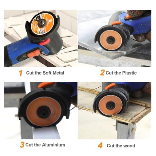 HSS Circular Saw Blade 2inch - BRSCHNITT 8PCS 72T 10mm Bore Cutting Discs for Cutting Wood, Copper, Aluminum, Plastic and Soft Metal - Thumbnail 5