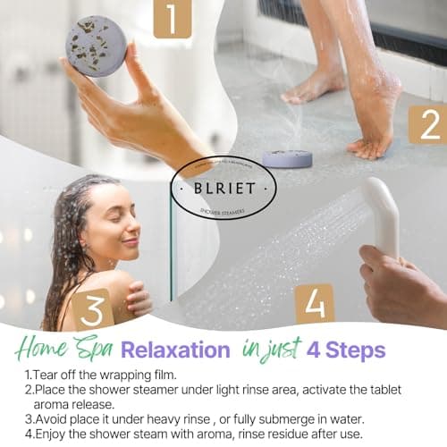 Shower Steamers Aromatherapy Blriet, Gifts for Women, Teen Girls, Wife, Her, Mom, Easter Basket Stuffers Birthday Gifts Decoration Travel Essentials Self Care Home Spa Relaxation - 8 Pack - Thumbnail 5