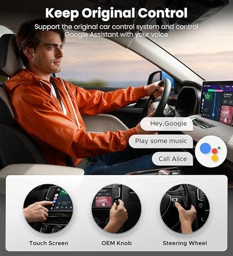ByteWave Android Auto Wireless Adapter, 2025 NFC & Bluetooth 5.3 Convert Wired to Wireless Android Auto Car Dongle | No Latency, Dual-Band WiFi, USB-A/Type-C, Plug & Play, Mini | Fits for 2016+ Cars - Thumbnail 6