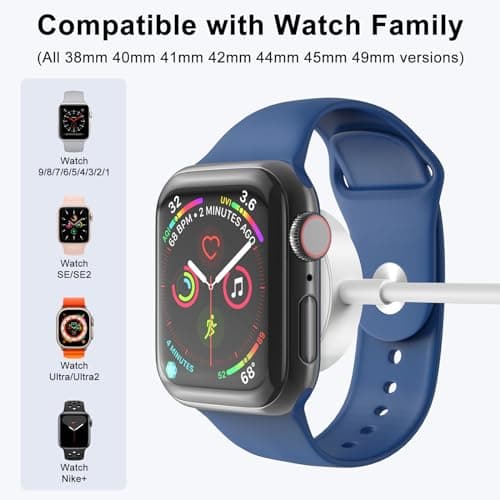 Amasuki 2Pack Upgraded for Apple Watch Charger USB Magnetic Wireless Fast iWatch Charger Portable Compatible with iWatch Ultra/Series 11/10/9/8/7/6/SE/SE2/5/4/3/2/1-[3.3FT] - Thumbnail 5