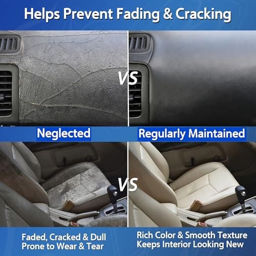 TAKALORT Car Interior Cleaner & Protectant, 16 Fl Oz Interior Detailer Spray – Cleans & Helps Protect Dashboard, Leather, Vinyl & Plastic, Includes Towel & Cleaning Sponge (Pack of 1) - Thumbnail 3