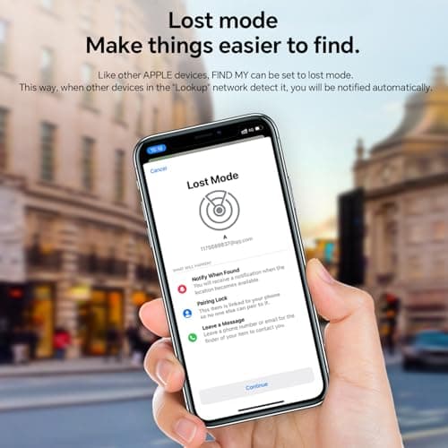 2-Pack, Bluetooth Tracker, Waterproof Locator, Works with Apple Find My App (iOS Only), Keychain/Lanyard, Item Finder for Luggage/Keys/Suitcase, Replaceable Battery, White - Thumbnail 3