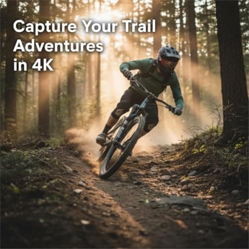 4K Bike Camera with GPS Tracking, Cycling Computer & Headlight – Spedal S1 30FPS Action Cam with 6-Axis EIS, 132° Wide Angle, Speed/Route Recording, Night Vision, IP65 Waterproof, 64GB SD Card - Thumbnail 2
