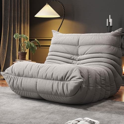 WHGBJA Bean Bag Chair for Adults, Lazy Bean Bag Sofa for Bedroom, Living Room, Reading, Gaming Floor Sofa Chair, Boneless, Comfy