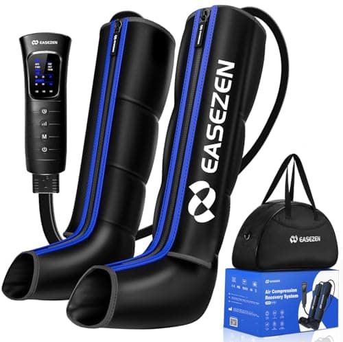 EaseZen Leg Compression Massager for Circulation and Pain Relief, Leg Recovery Compression System for Fast Recovery of Foot, Calf and Thigh, Relieve Edema, Reduce Muscle Fatigue - Image 1