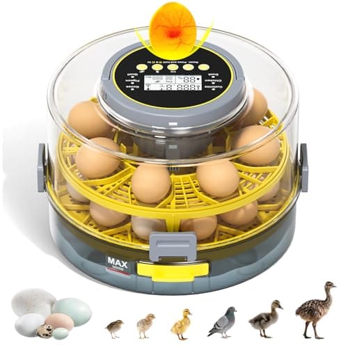 Egg Incubator for Hatching Eggs – 20-Egg Capacity with Automatic Egg Turner, Temperature & Humidity Control, LED Egg Candler, 360° Viewing for Chicken, Duck, Quail & Goose Parrot & Pigeon - Image 1