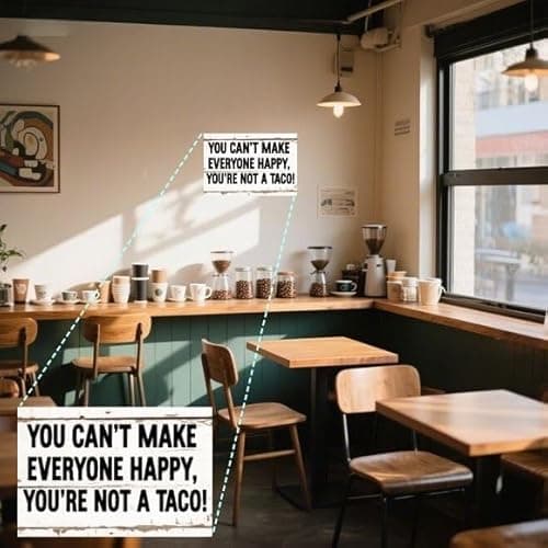 Carastora Vintage Metal Sign – Humorous Wall Decor for Kitchen, Bar, Café or Office, Retro Style Home Decoration, 8 x 12 Inches - Thumbnail 2