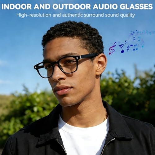 2026 AI Smart Glasses, Bluetooth Glasses for Men Women, Open-Ear Music & Calls, Touch Control, Voice Assistant, Real-Time Translation, 35g Lightweight for Business Meetings, Travel & Daily Use - Thumbnail 2