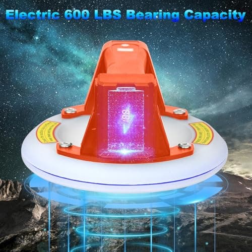 SONEE Electric Suction Cup, 8"-600 lbs Max Load Vacuum Suction Lifter, Digital Display, Auto Start Pump, Detachable Battery, Suction Cup Tool for Glass, Granite, Tile, Metal, Windshield (Orange) - Thumbnail 2