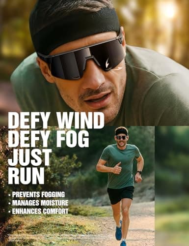 JOYROOM Sunglasses Polarized for Men Women [99.9% UV400 Protection] [Perfect Fit Precisely Adjusted] [True Glare Protection] Sports Running Sunglass HD Glasses for Women TR90 Sun Glasses for Cycling - Thumbnail 4