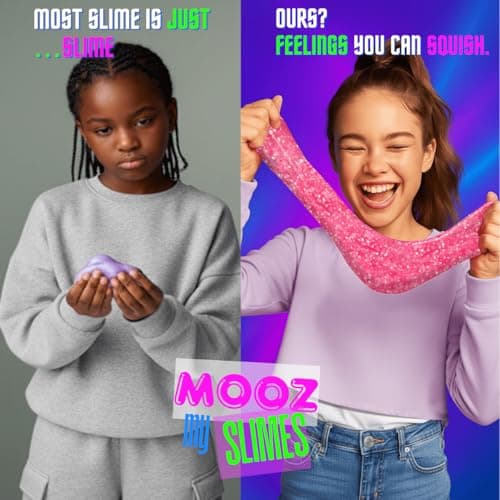 DIY Boba Tea Slime Kit for Kids, Fluffy Butter Slime Food, Instant Slime Making Kit & Scented, Stretchy & Scented, Boba Beads Mix'Ins & Demon Monster Charm, Sensory Gift Ages 5–12 & Teens, 7oz, MOOZ - Thumbnail 4