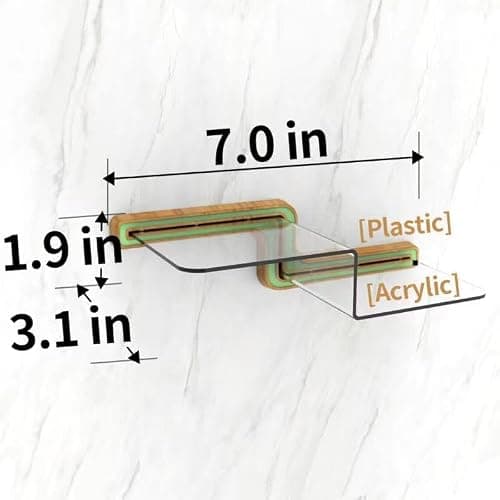 YODAR 5 Pack Clear Acrylic Organizers Shelves for Funko Pop Figures, Invisible Riser Display Shelf for Wall Storage Decor, Floating Display Ledge for Figures Stand Collection, Shining at Night - Thumbnail 6
