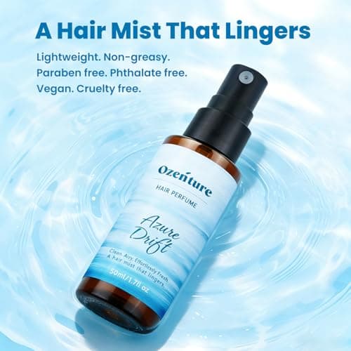 Ozenture Hair Perfume for Women - Citrus Floral Hair Mist & Body Spray, Fresh Lightweight Fragrance for Hair, Wigs & Fabric, Travel Size 50 mL - Thumbnail 2
