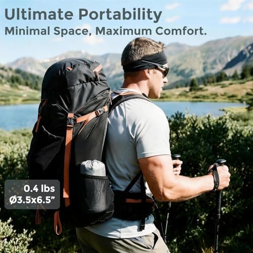 Portable Self-Inflating Stadium Seat Cushion, 2" Thick Memory Foam Sit Pad with 400lb Capacity, Lightweight Travel Seat Pad for Bleachers, Camping, Hiking, Office Chair & Airplane (1, Gray) - Thumbnail 6