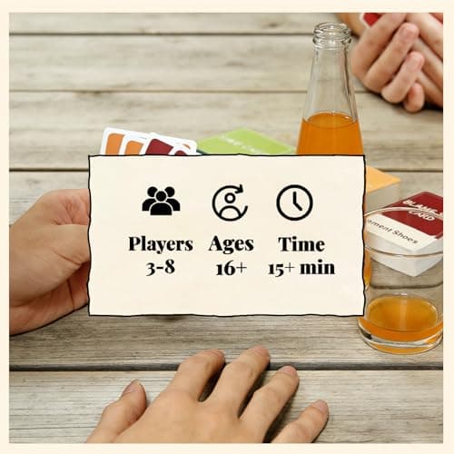 YOUMEWE: Cement Shoes – 2026 New Card Game | Utter Nonsense & Hilarious | Hilarious Party Fun for 3–8 Players, Ages 16+, Perfect for Game Night or Friends Party - Thumbnail 6