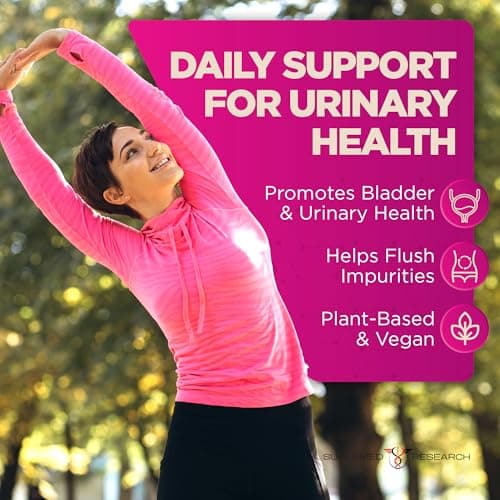 Supermed Research UTI Supplement – Bladder & Urinary Tract Health for Women with D-Mannose, Cranberry, Uva Ursi, Olive Leaf, Marshmallow Root and Oregano – Non-GMO Vegan UTI Pills (120 Capsules) - Thumbnail 4