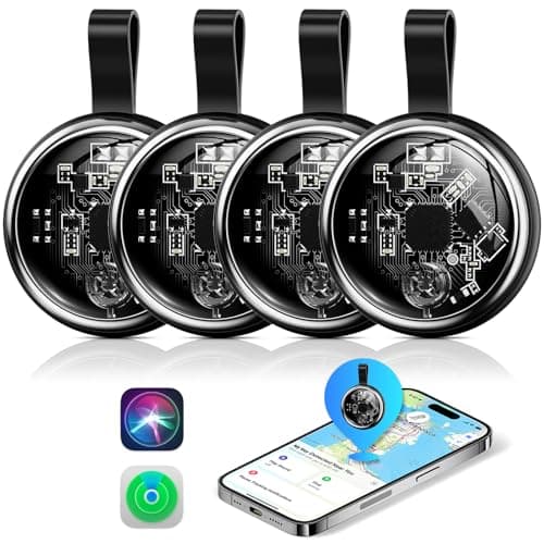 2026 New Air Tracker Tags-4 Pack Compatible with Apple Find My (iOS Only), Bluetooth Tracker Smart Tag Waterproof Key Finder Item Locator for Keys, Wallet, Luggage, Pet - Image 1
