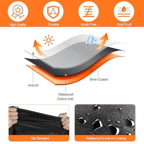 Waterproof Griddle Storage Bag for 300 Series & Flat Top Griddle, Durable Grill Protective Cover Bag for Outdoor & Indoor, Easy to Use, 26" L x 19" W x 2" H, Black - Thumbnail 5