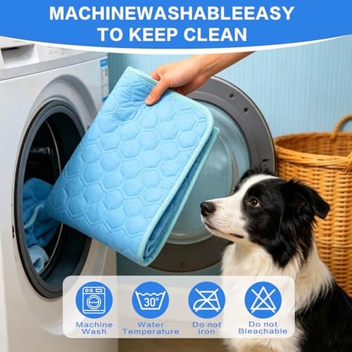 Cooling Mat for Dogs, Q-Max>0.5 Washable Dog Cooling Mat, Portable Kennel Cooling Pet Pad for Summer, Non-Slip & Non-Toxic Arc-Chills Dog Bed Mat & Crate Pad for Extra Large Dog - Thumbnail 5
