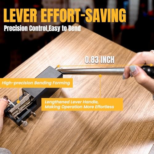 KATWAY Professional Jewelry Ring Bender Tool Kit – Spoon Ring Maker with Durable Nylon Dies, Adjustable Multi-Size Ring Sizer & Heavy-Duty Bending Machine for Gold, Silver, Brass, Copper DIY Rings - Thumbnail 3