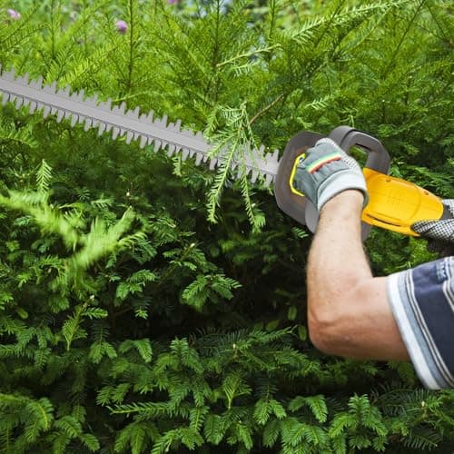 Hedge Trimmer Compatible for Dewalt 20V 60V DCB206 DCB609，Cordless Electric Hedge Trimmer with 1600RPM Brushless Motor, 22'' Dual-Action Blade with 3/5'' Cutting Capacity (NO Battery) - Thumbnail 6