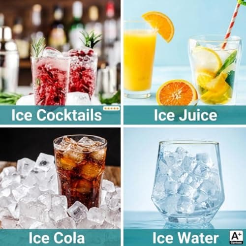 Ice Cube Tray, Small Ice Trays for Freezer, Easy Release Silicone Ice Cube Molds, Squeeze Cylinder Mini Ice Maker Cup for Cocktail Whiskey, 2 Pack (Blue & Gray) - Thumbnail 2