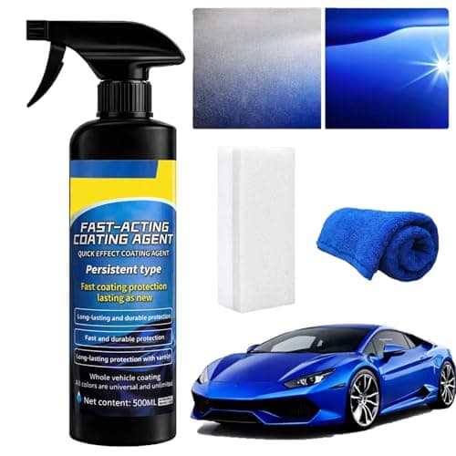 Quick Effect Coating Agent for Cars, 2026 Upgrade Nano Quick Coat Restore Spray, Car Nano Ceramic Coating Spray, Extremely Hydrophobic & High Gloss Shine, 16.9 floz