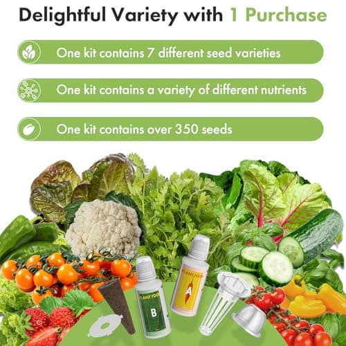 Lyko Heirloom Salad Greens Seed Pod Kit for AeroGarden, iDoo, Ahopegarden, GARDENCUBE, 7 Pods with American Fast/Paris Island/Buttercrunch Lettuce, Spinach, Swiss Chard, Cauliflower, Wild Cabbage - Thumbnail 5