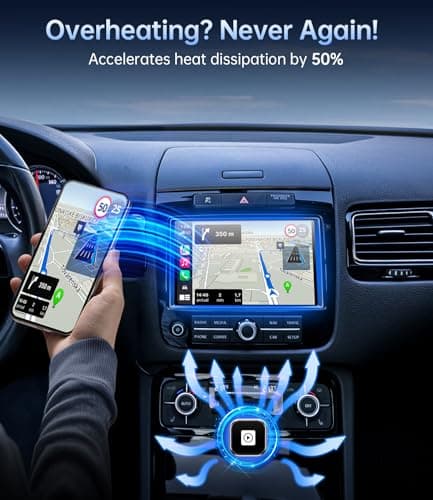 YUHUO Wireless Carplay Adapter, Wired CarPlay to Wireless,Mini USB Design for Car Play&Android Auto, 2025 Upgrade Easy Use Fast Stable Connection for iPhone (Gray) - Thumbnail 3