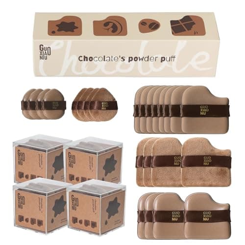 24pcs Powder Puffs Set With 4 Cases, Cushion foundation puff, Velour Makeup Puff, Setting Powder Puff, Reusable & Washable, Ideal For Foundation, Powder Cream, Setting, Christmas Gifts For Women - Image 1