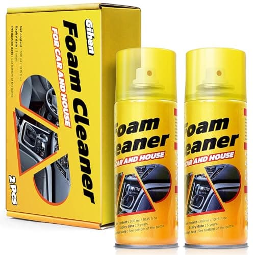 Gihen Multi-Purpose Foam Cleaner Spray for Auto Interior & Household Surfaces, All-Round Dirt Remover for Car Seats Dashboard Couch Fabric, 300ml