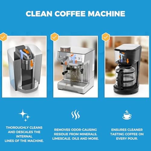 Gihen 24 Pack Coffee Machine Clean Tablets Effectively Removes Coffee Oil - Thumbnail 3