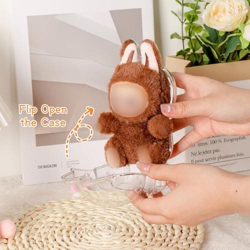 2Pcs Waterproof and Dusproof Display Protective Case for Blind Box Doll, Clear Protective Case Compatible for 15cm Sitting Doll Premium Display Case (2Pcs, Doll not Included) - Thumbnail 3